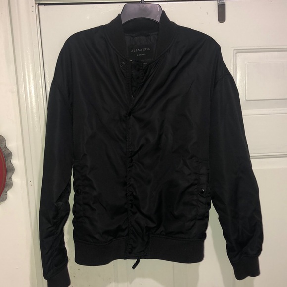 All Saints Italian Cloth Kitson Bomber Jacket - Picture 1 of 6